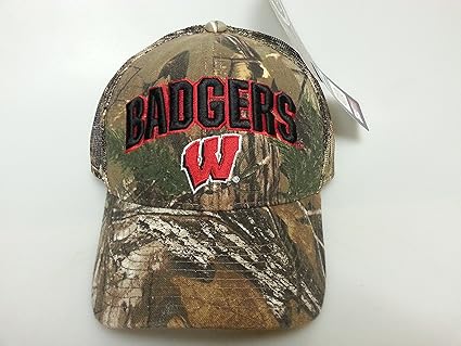camo wisconsin badgers hat
