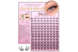 Natural Lash Clusters Manga Eyelash Clusters Wispy Cluster Eyelash Extension Bunny Anime Fairy Individual Lashes Invisible Band Cluster Lashes Freya DIY Lash Extensions C-Curly 8-16mm by zenotti
