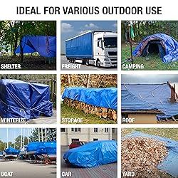 Waterproof Tarps 10x18 - Multi Purpose 5 MIL Tarp