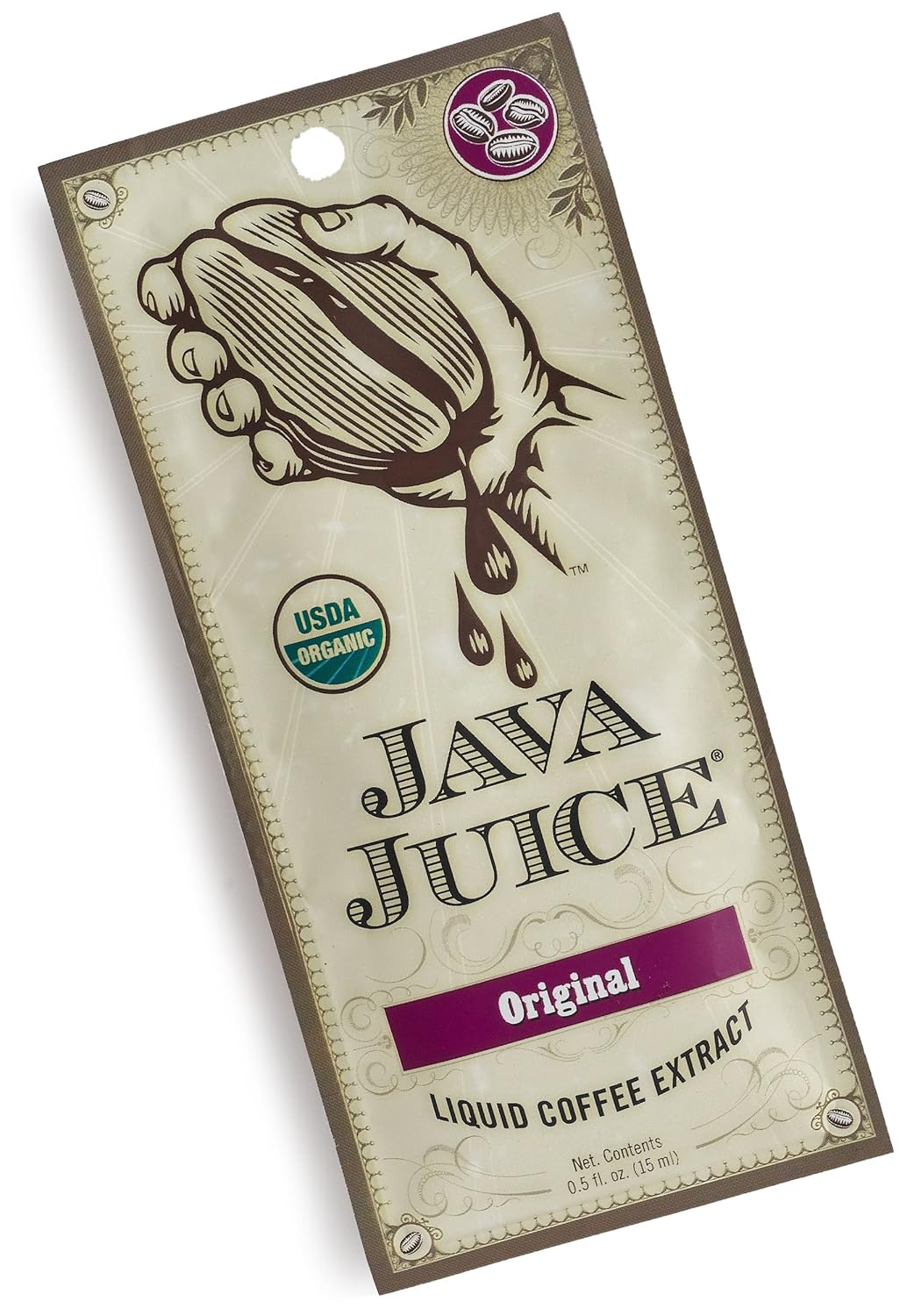 Java Juice Liquid Coffee Extract, Original, 0.5Ounce Poly