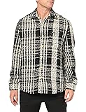 GUESS Men's Shirt, Salt White Multi