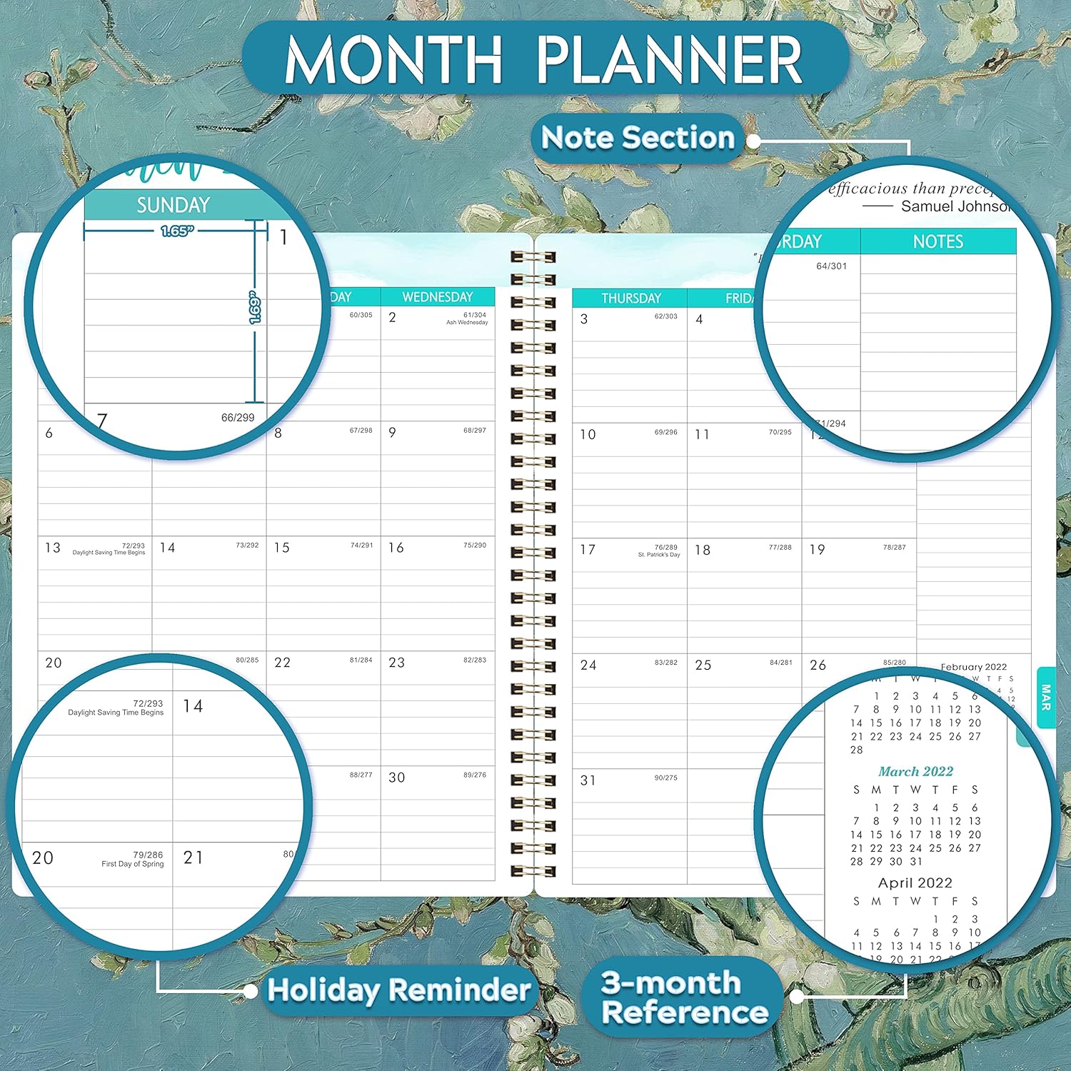 Teacher Planner 2021-2022 - Academic Lesson Planner from July 2021 - June 2022, 8'' x 10'', Lesson Plan Book, Weekly & Monthly Lesson Planner with Quotes : Office Products