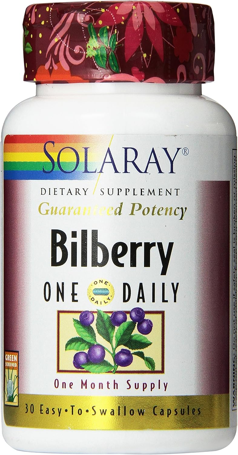 Solaray One Daily Bilberry Extract, 160mg | 30 Count