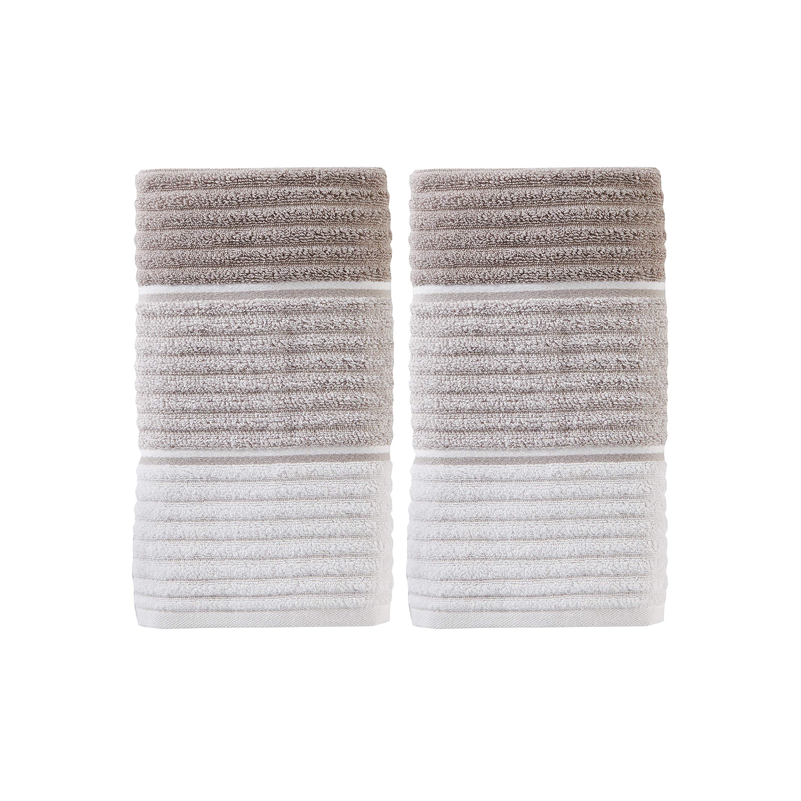 SKL Home by Saturday Knight Ltd. Planet Ombre 2 Pc Hand Towel Set, Taupe