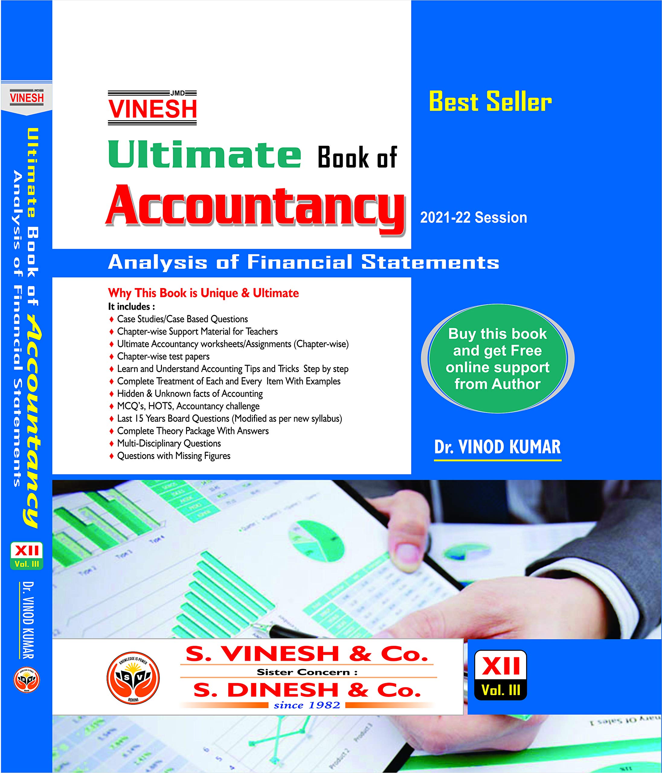 Vinesh Ultimate Book of Accountancy Class-XII (Vol. III) (Analysis of Financial Statements) (CBSE) (Session 2021-2022)