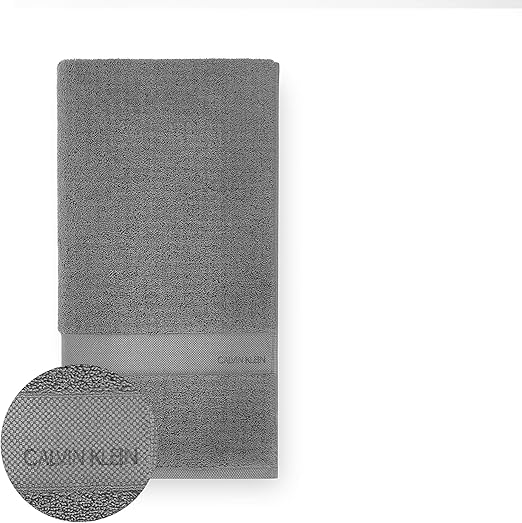 Amazon Com Calvin Klein Home Tracy Towel Bath Charcoal Home