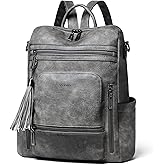 Shrrie Vegan Leather Laptop Backpack for Women 15.6 inch Work Backpack Fashion Travel Backpack Purse for Travel College Work