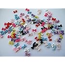 Nail Art 3d 120 Resin Mix Small Bows/Rhinestone for Nails, Cellphones .8cm