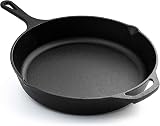 nuovva Pre Seasoned Cast Iron Skillet 12 Inch Oven Safe Frying Pan view 4