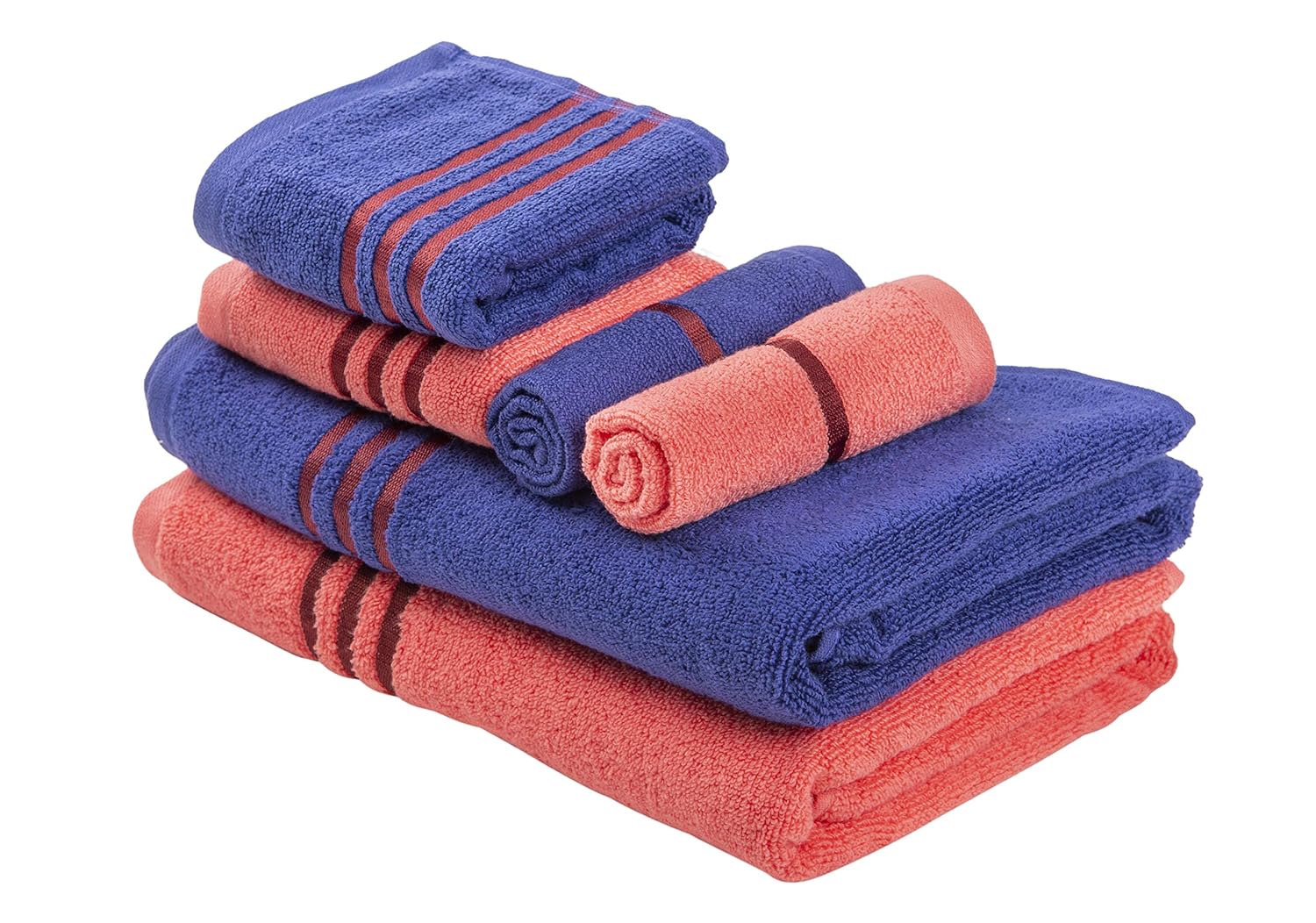 Palatial Lifestyles His & Her Towel Combo 6 Piece Soft & 100 Cotton