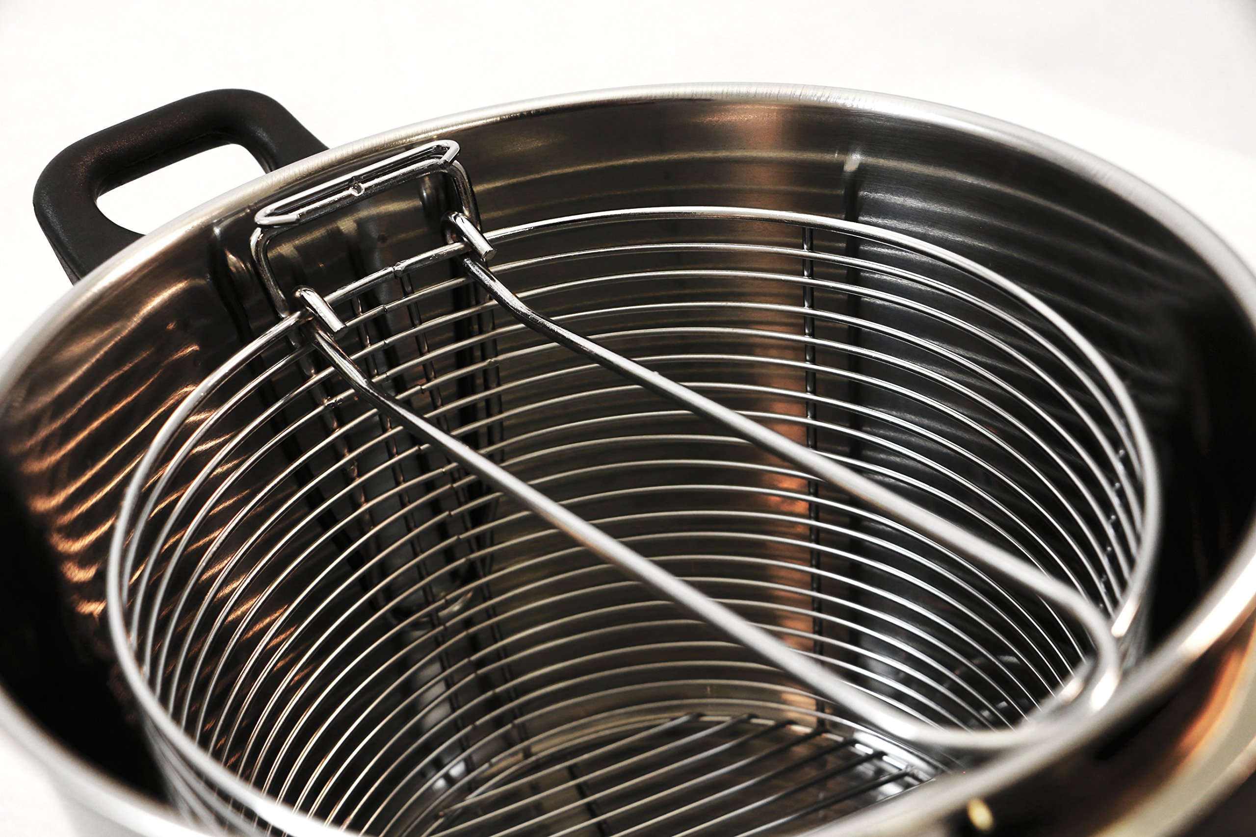 Excelsteel 6 Quart Stainless Steel Stove Top Deep Fryer Buy Online in