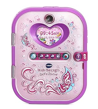 VTech Kidi Secrets Selfie Journal with Face Identifier, Pink