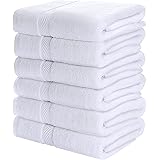 Utopia Towels Medium Cotton Towels, White, 24 x 48 Inches Towels for Pool, Spa, and Gym Lightweight and Highly Absorbent Quic