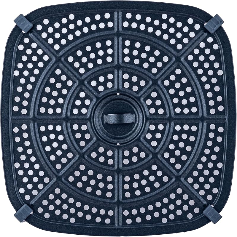 Iridea, Heißluftfritteuse 6L, doppelte Heizspirale, digitales Display, Timer, 80-200°C, Fenster, 1700W, Zuckergussblau — Foto 4 von 6