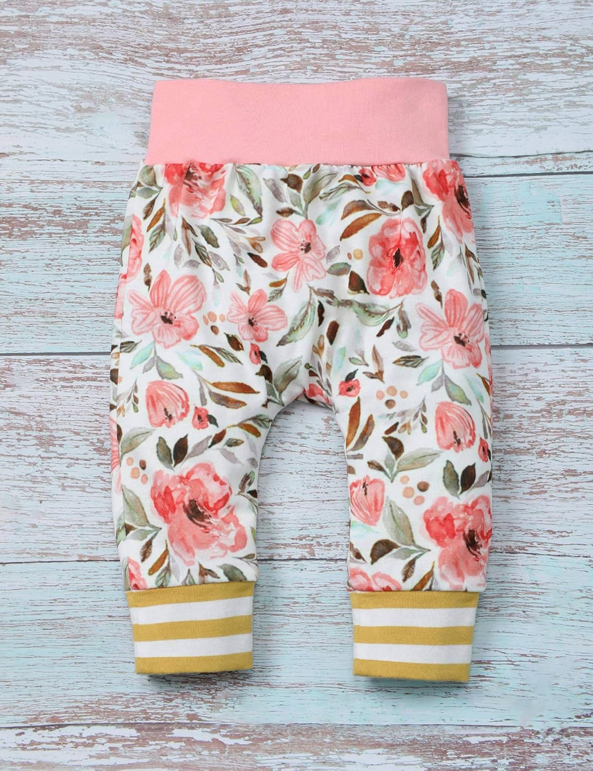 Newborn Baby Girl Clothes Infant Floral Hooded Romper Onesies Jumpsuit 3PCS Newborn Girl Outfit: Clothing