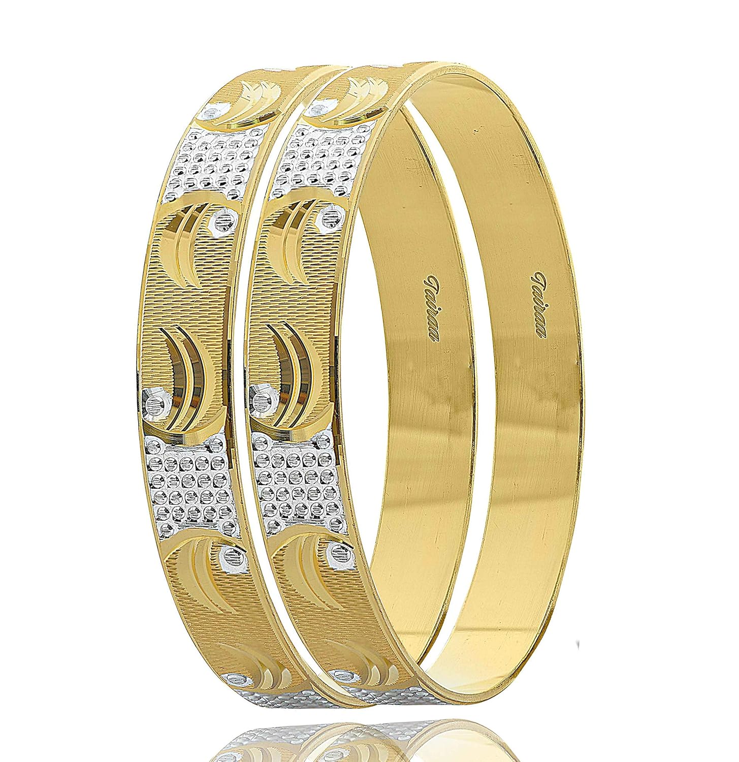 Cnc bangles gold Clearance