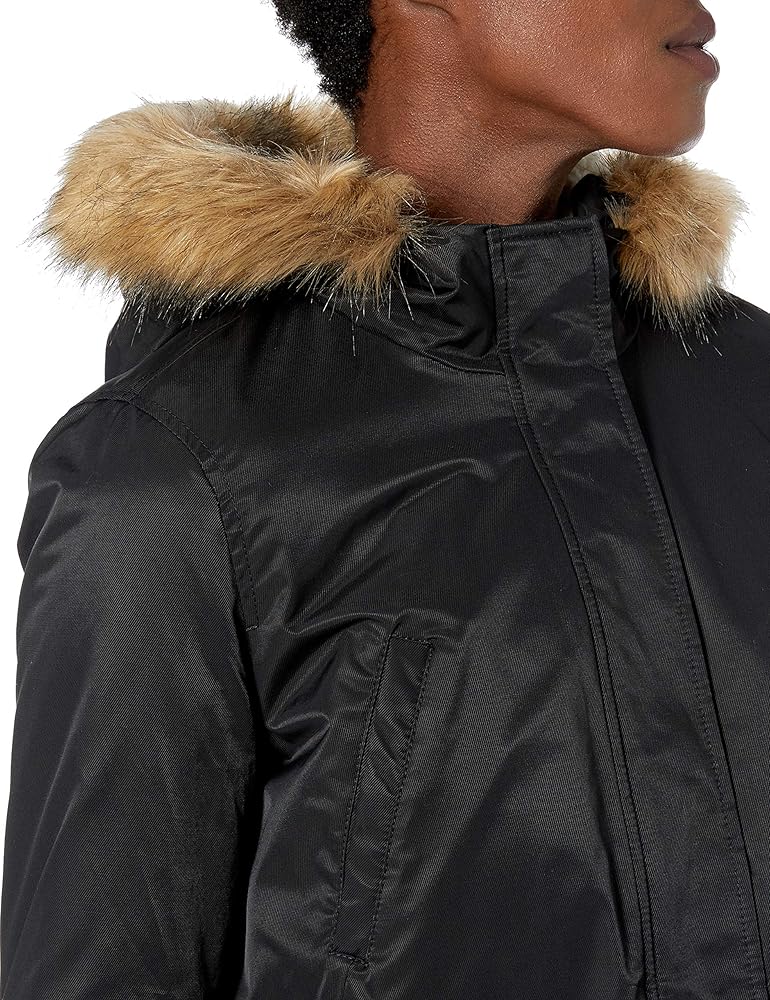 levi's women's bunny sherpa lined hooded coaches parka jacket