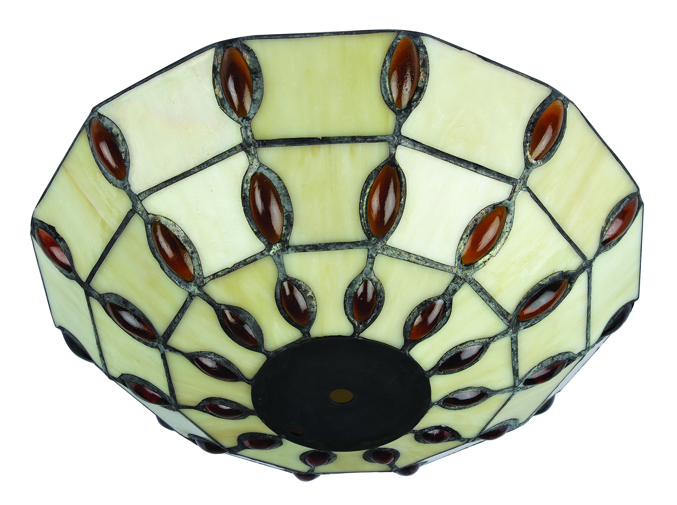 Westinghouse Lighting Tiffany Diffuser Shade, 28.8 cm - White