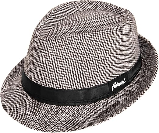 plaid trilby hat