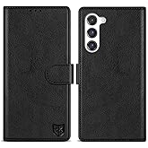 ZZXX for Samsung Galaxy S23 Plus Wallet Case with [RFID Blocking] Card Slot Kickstand Magnetic Closure Leather Flip Fold Protective Phone Case for Galaxy S23 Plus 5G Case Wallet(Black-6.6 inch)