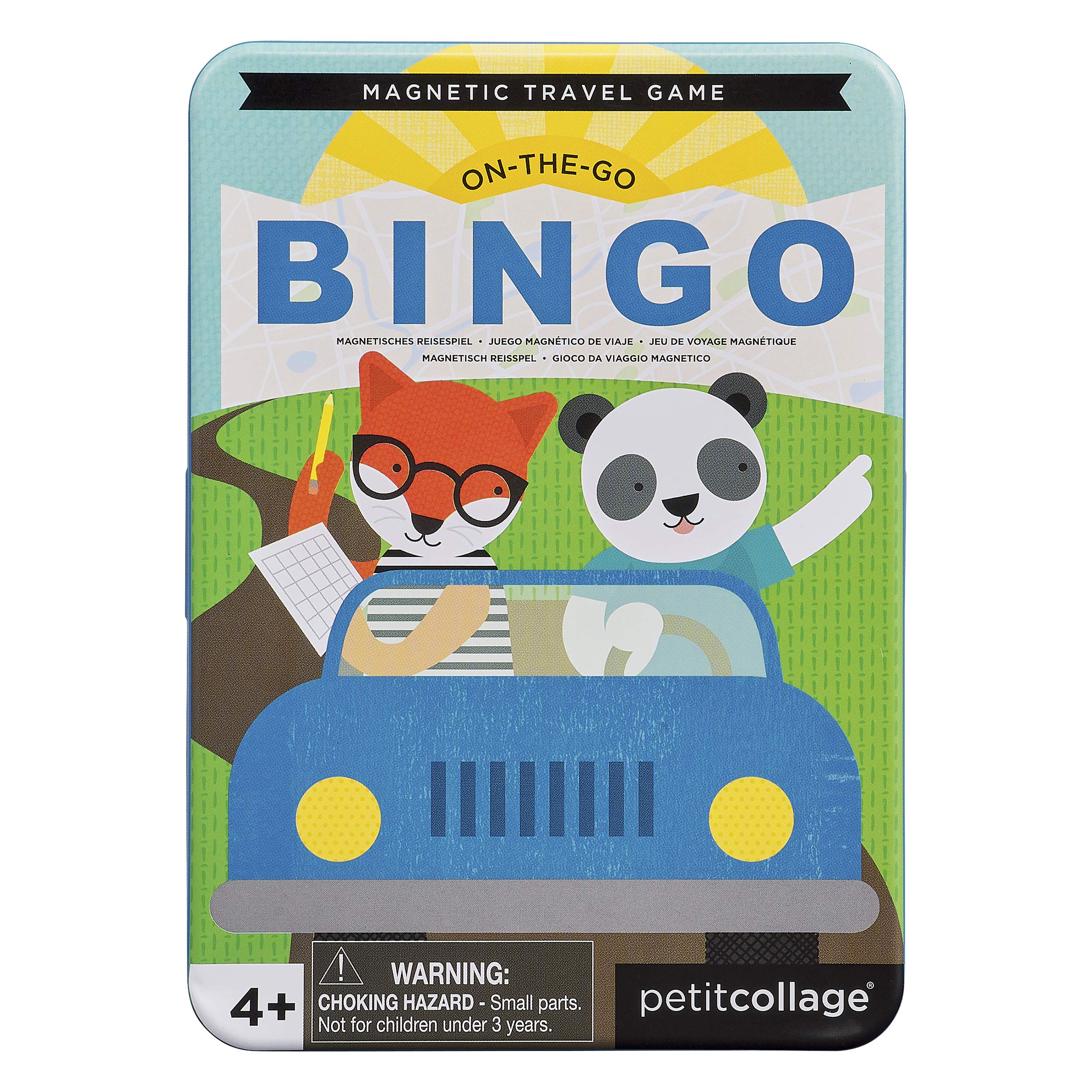 Petit Collage Travel Bingo Magnetic Travel Game,multicolor,PTC327