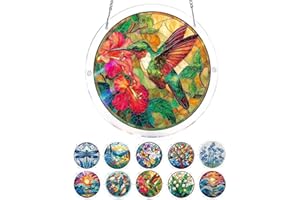 Acrylic Jigsaw Puzzle Suncatcher, 7.9in/20cm Acrylic Suncatcher Puzzle, Suncatcher Puzzle Kit, for Doors Garden and Window Ha