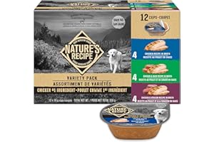 Nature’s Recipe Chicken, Chicken & Duck, Chicken & Venison Wet Dog Food Variety Pack 936 g 12 pk