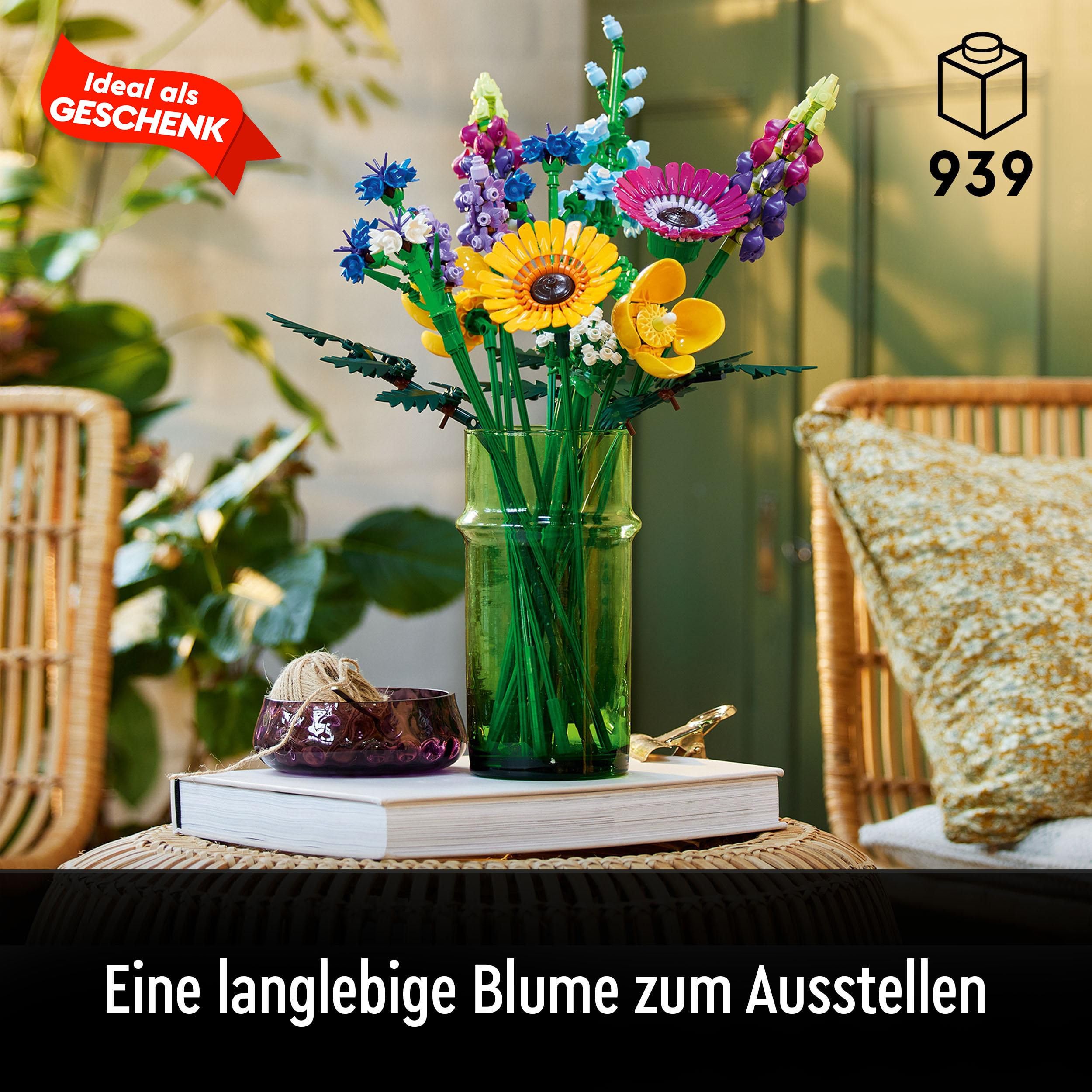 LEGO Botanicals Wildblumenstrauß Set - Künstliche Blumen mit Mohn und Lavendel zum Basteln für Erwachsene - Geschenkidee für Heimdeko - Botanik Kollektion 10313 2