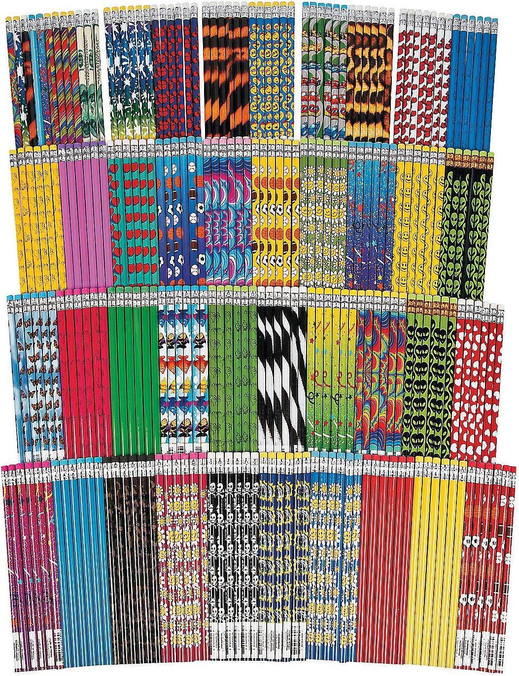 Mega Pencil Assortment | 250 Pieces | Favors, Giveaways, Rewards, Gifts, Takeaways, Kid's Birthday, Vacation Bible School, Christmas, Easter, 100th Day of School: Home & Kitchen