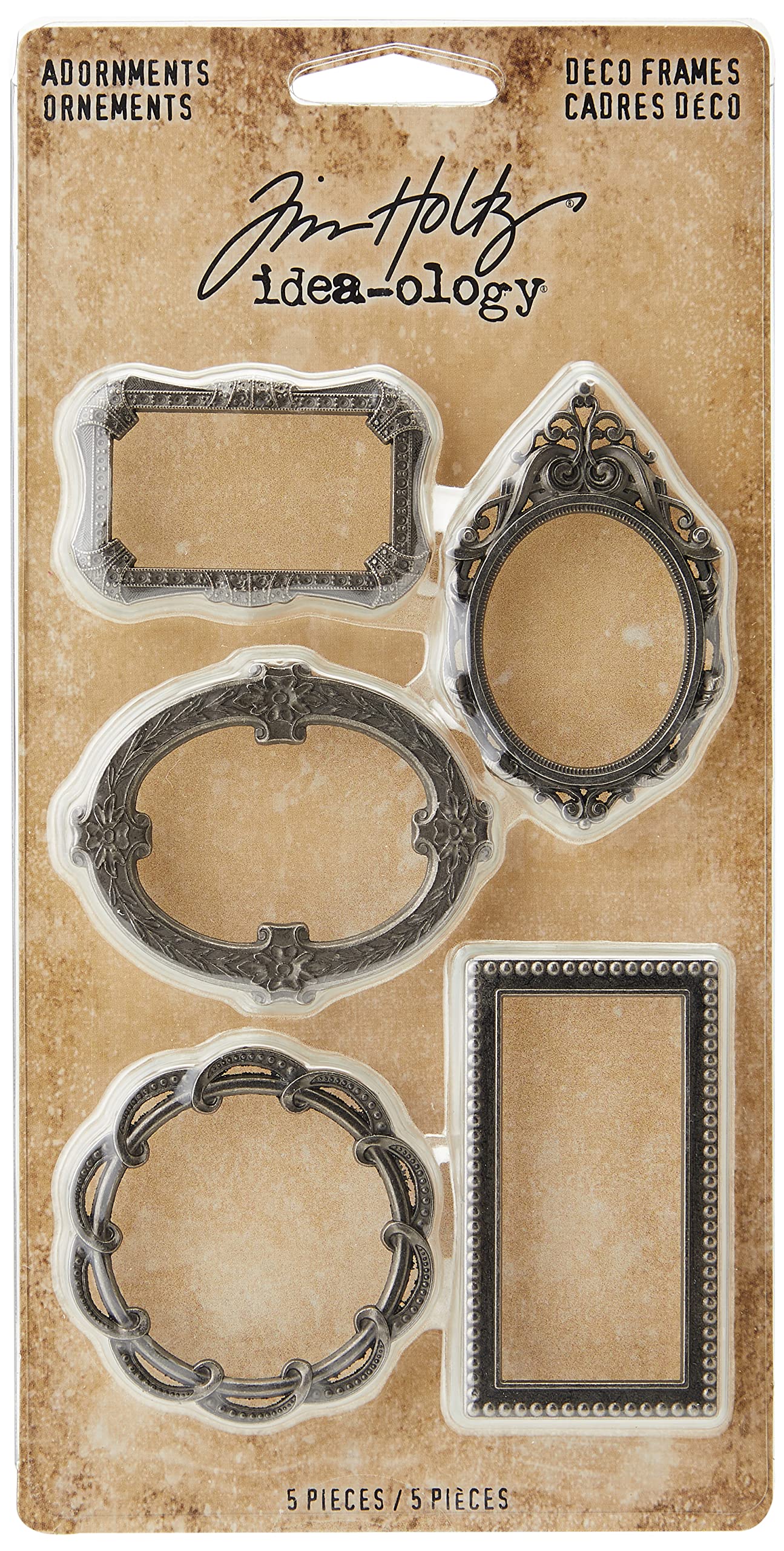 Tim Holtz Idea-ology Findings, Metal, Antique Nickle, Medium