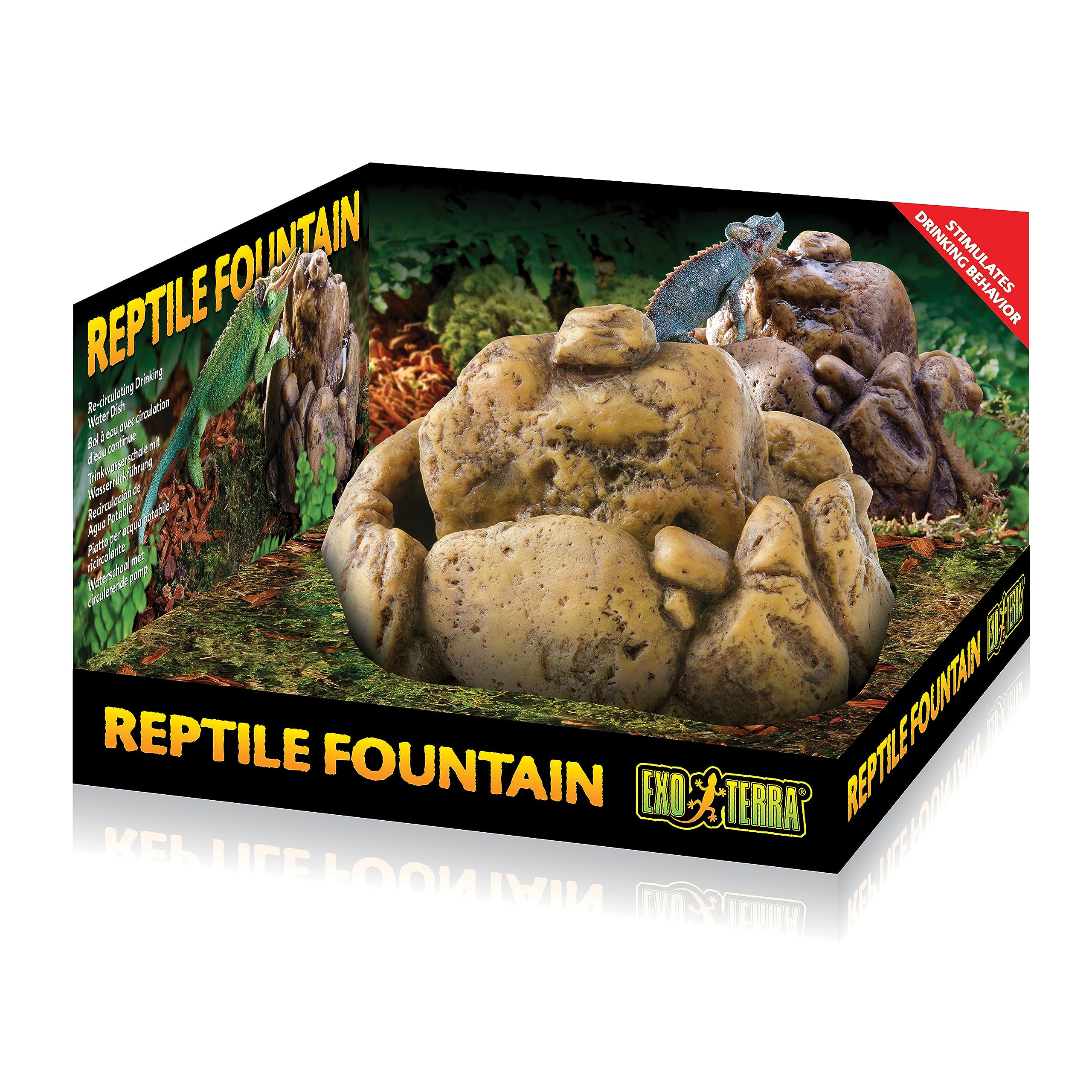 Exo Terra Reptile Fountain Water Dish with Pump