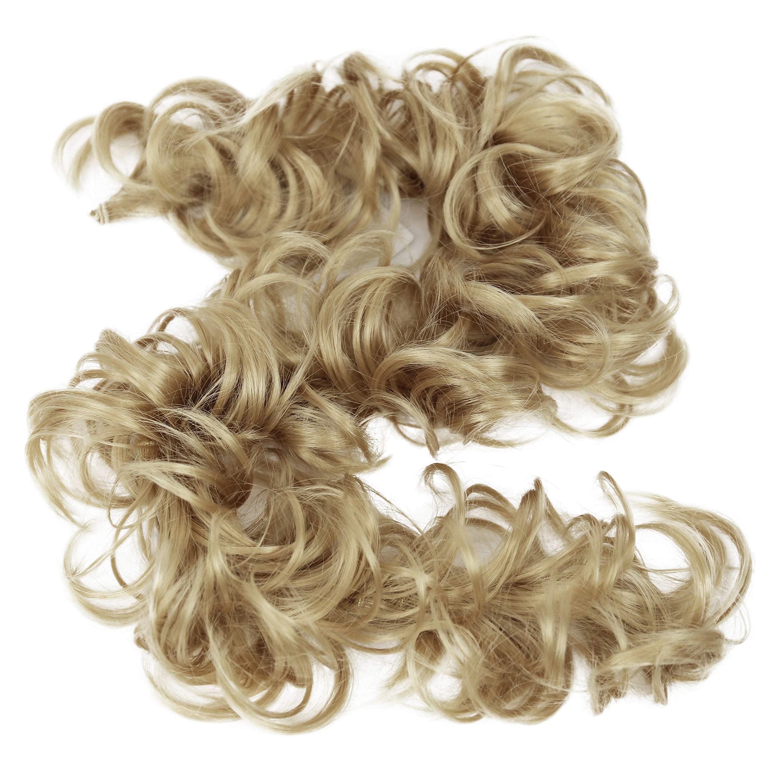CAISHA XXL Hairpiece Scrunchy Updo Bridal Hairstyle Voluminous Curly Messy Bun Blonde HW17 — image 1