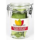 Kaffir Lime Leaves, Dried | Key Ingredient in Thai cuisine | USA grown and packaged | Whole uncrumpled leaves | Farm to table