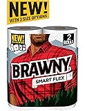 Brawny Smart Flex Paper Towel Rolls, 2 Count