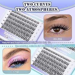 Lash Clusters CC+D Mix Curl Wispy Cluster Eyelash