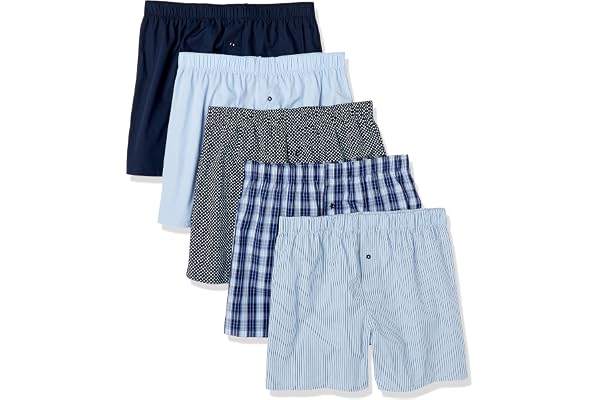 Amazon Essentials Mens Woven Cotton Boxer Short