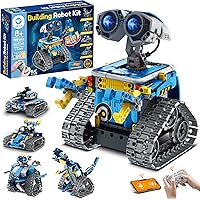 Sillbird Robot Building Kit with Remote Control STEM Gifts for Boys Ages 8-12, Technic Coding Robotic Toys for Kids Birthday,