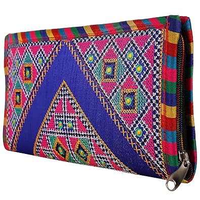 Craft Trade Handmade Designer Embroidered Rajasthani Clutch Bag For Womens