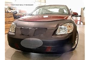 LIBRA Lebra 2 Piece Front End Cover Black - Car Mask Bra - Fits - Pontiac,G5,2007 Thru 2009