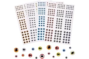 732pcs Fishing Lure Eyes 3D Realistic Eyes Stickers for Making Fishing Lure DIY Fly Tying Streamer Flies Crafts Fish Eyes 3mm