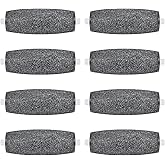 8 Pack Replacement Roller Heads Refills Compatible with Scholl Callus Remover Electronic Foot File, Extra Coarse Refill, Hard Skin Removal for Feet for Women and Men, Black