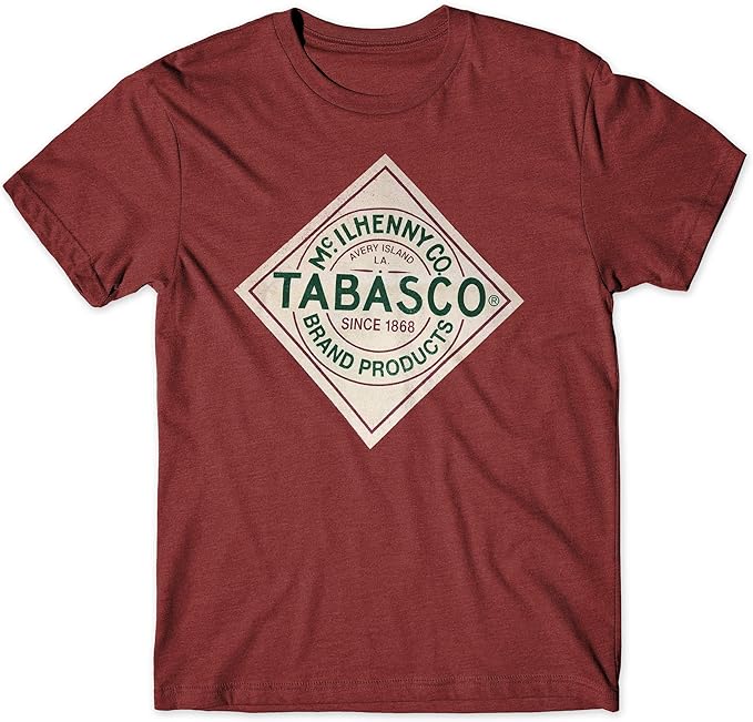 Tabasco Label Short Sleeve TShirt, Red Fashion