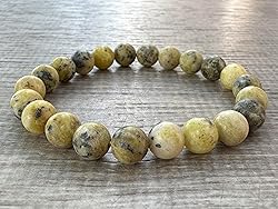 Yellow Turquoise Crystal Bead Bracelet