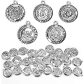 30Pcs DIY032675 Handmade Charms Mixed Alloy Metal United States Military Collection Army Navy Marine Corps Air Force Coast Guard Pendant US Logo for Jewelry DIY Making Bracelets