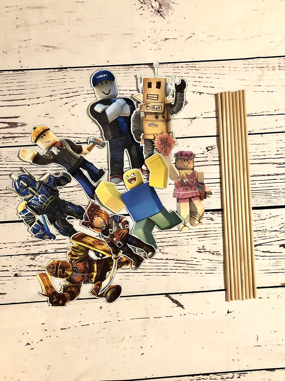 Amazoncom Roblox Centerpiecesroblox Photo Booth Prop - 