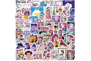 Lot de 60 autocollants coréens Dem_on Girls pour skateboard, bouteille d'eau, téléphone, guitare, décalcomanies 3D en vinyle 