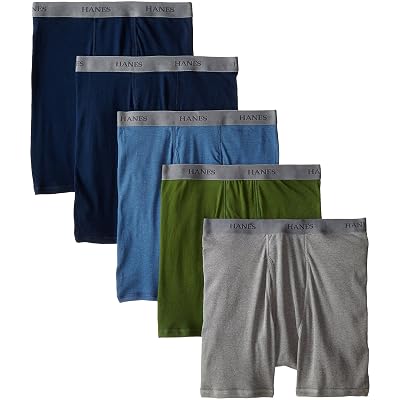 Hanes Men's 5-Pack Ultimate Boxer Briefs – Soft Cotton, Comfort Fit, No-Ride Leg Bands - View #4
