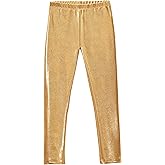 City Threads Girls Leggings Metallic Mermaid Print Shiny Colorful Fun Ankle Length for Style Fashion Parties Pop of Color