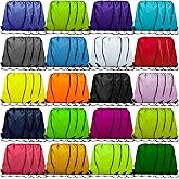 Topspeeder 60 Pieces Drawstring Backpack Bags Sports Sackpack Bulk Cinch Gym Bag For Women Men Outdoor Sports Backpack(20 Colors)