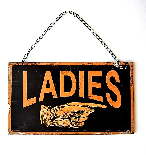 Amazon Com Park Hill Collection Two Sided Ladies Gentleman Sign
